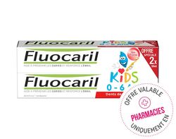 Lot de 2 Fluocaril Kids 0-6 Ans