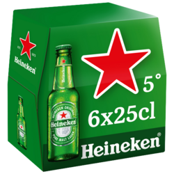 Heineken bière blonde 6x25cl 5°