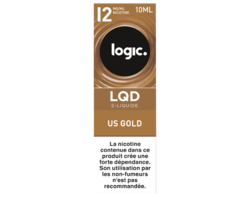 Bouteille e-liquide LQD US Gold 12mg/ml