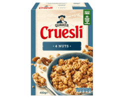 Quaker Cruesli 4 nuts 450g