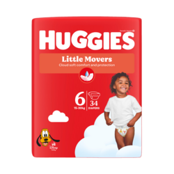 Couches Huggies Little Movers taille 6