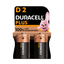 Duracell PLUS 100%  D X2