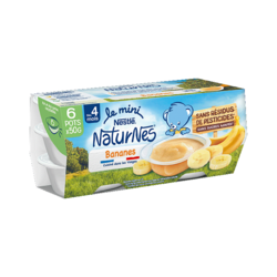Petits pots de fruits à la banane (6x50g)