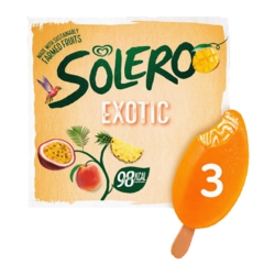 Solero Exotic Ice Cream 3 X 90ml