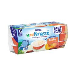 P'TIT BRASSÉ MINI PÊCHE SANS SUCRES AJOUTÉS (6x50g)