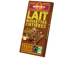 Chocolat Lait Noisettes Entières