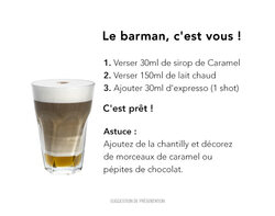 Recette cocktail sans alcool : Latte Caramel