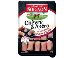 20 bûchettes Chèvre & Speck SOIGNON