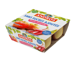 Sans Sucres Ajoutés* Pomme Rhubarbe x4