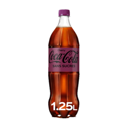 Coca-Cola sans sucres cherry bouteille 1,25L