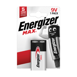 Energizer Max pack de 1 pile alcaline 9V