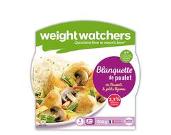 Blanquette de poulet, riz basmati et petits légumes 