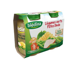 Légumes verts Pâtes Dinde dès 9 mois 