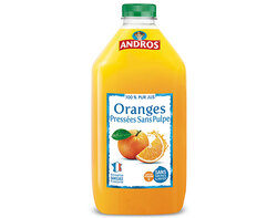 Pur jus d’Oranges pressées sans pulpe 