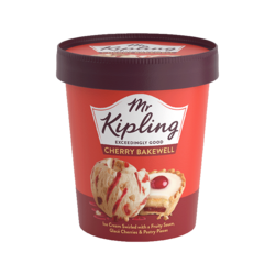 Mr Kipling Cherry Bakewell Ice Cream Tub