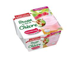 Yaourt fruits mixés framboise au lait de chèvre