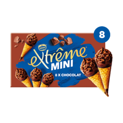 Mini Cônes Extrême Chocolat X8