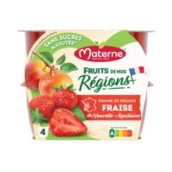 Materne® Pomme Fraise de Nouvelle Aquitaine x4