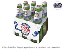 Peroni Nastro Azzurro 6x25cl exclusivement disponible chez Monoprix