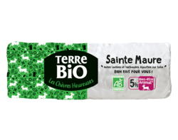 La première bûche Sainte Maure bio du rayon !