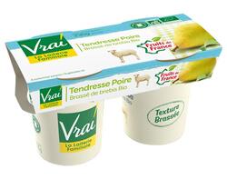 Yaourt Brassé Poire au lait de brebis Bio