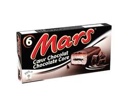 Boîte de 6 barres glacées Mars Cœur Chocolat