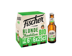 Fischer Bio Bière Blonde D'Alsace 6x25cl 6°