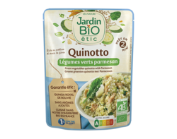 Quinotto légumes verts parmesan