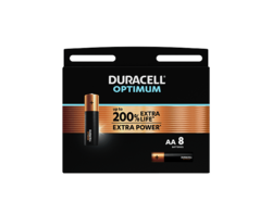 Duracell Optimum AA 8 Piles