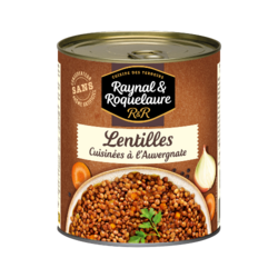 Lentilles cuisinées à l'Auvergnate 820G