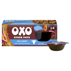 Oxo Stock Pots Reduced Salt Rich Beef 4 x 20g