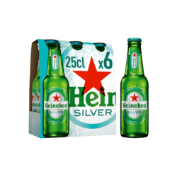 Heineken Silver 6x25cl 4°