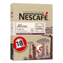AFRICAS Ristretto intensité 10 - 18 capsules