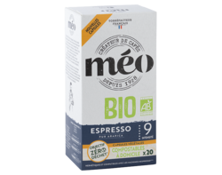 Méo Espresso Bio Capsules Home Compost x20
