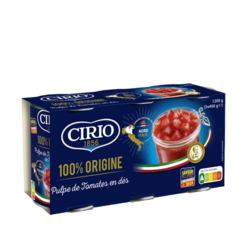 Pulpe en dés Origine Nord Italie 3x400g
