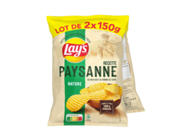 Lay's Paysanne Nature Lot de 2x150g