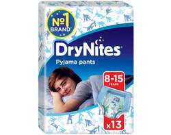 Sous-vêtements de nuit absorbants DRYNITES® garçon 8-15 ans (27-57kg)