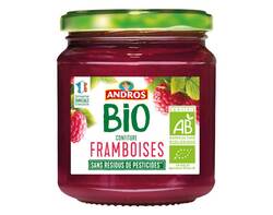 Confiture de Framboises Andros BIO 355g