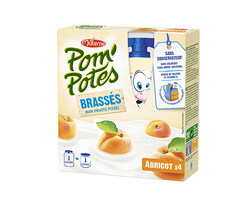 Pom’Potes® Brassés Abricot x4