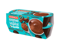 Mousse au chocolat au lait de coco