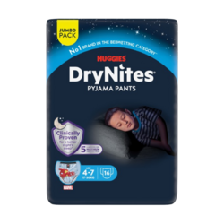 DryNites®  4-7 ans (17-30kg ) garçons x16