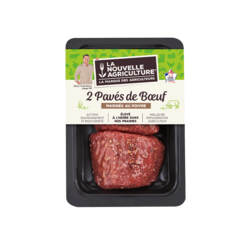 Pavés*** de bœuf marinés au poivre (2x125g)