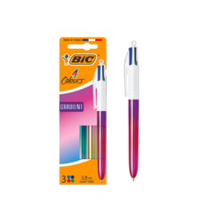 BIC® 4 Colours Gradient Ballpoint Pens - Pack of 3