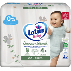 Couches Lotus Baby Douceur Naturelle T4+x35