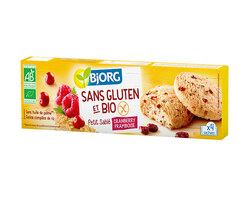 Petits Sablés cranberry framboise x4