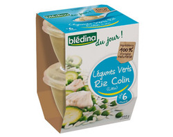 Légumes verts riz Colin (Lieu) - dès 6 mois