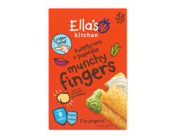 Sweetcorn and paprika munchy fingers