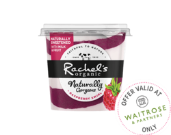 Naturally Gorgeous Raspberry Swirl 390g