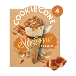 COOKIE CONE Caramel x4