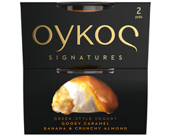 Gooey Caramel, Banana & Crunchy Almond 2x105g